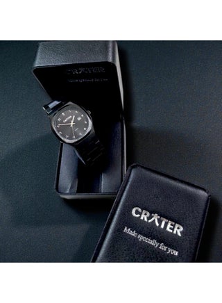 CRATER Men's Luxury Royal Watch – Stainless Steel Classic Design with Calendar, Water Resistant – Includes Original Brand Gift Box (Black/Black) - view 4